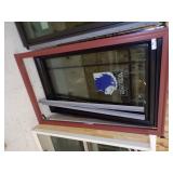 Black Crank out Window With Maroon Frame