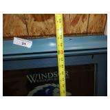 Country Blue Double Hung Window