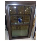 Brown Double Hung Window
