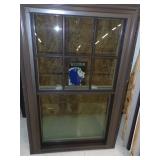 Brown Double Hung Window