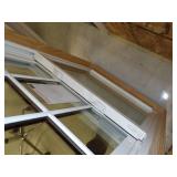 Brown Double Hung Window