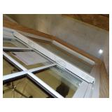 Brown Double Hung Window