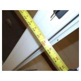 32" White Glass Storm Door