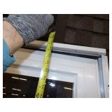 32" White Glass Storm Door