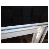 32" White Glass Storm Door