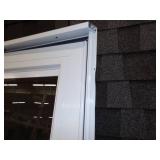 32" White Glass Storm Door
