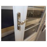 32" Sandstone Storm Door with Sliding Glass