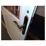 36" White Storm Door with Sliding Glass