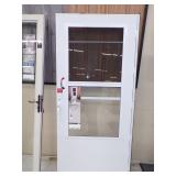 36" White Storm Door