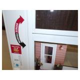 36" White Storm Door