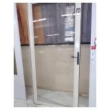 36" Cream Color Solid Glass Door