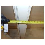 36" Cream Color Solid Glass Door