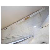 36" Cream Color Solid Glass Door