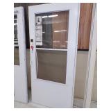 36" White Storm Door -