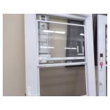 36" White Storm Door with Sceen and Pet Door