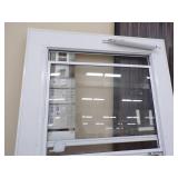 36" White Storm Door with Sceen and Pet Door