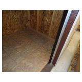 Vinyl Siding Building Display With Roll Down Door - 3 Sides