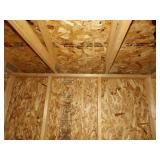 Vinyl Siding Building Display With Roll Down Door - 3 Sides