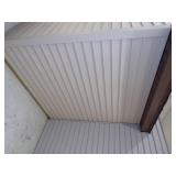 Vinyl Siding Building Display With Roll Down Door - 3 Sides