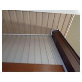 Vinyl Siding Building Display With Roll Down Door - 3 Sides