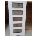 36" White 5 Window Door