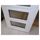 36" White 5 Window Door