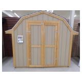 Wood Siding Double Door Display Shed - 3 Sides