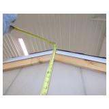 Wood Siding Double Door Display Shed - 3 Sides