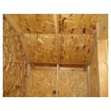 Wood Siding Double Door Display Shed - 3 Sides