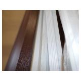 Vinyl Garage Door Seal - White and Brown - Slot 13