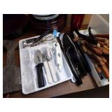 Kitchen Lot - Plates, Plastic Forks, Knives and More