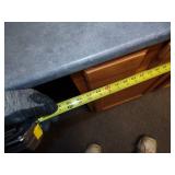 Upstairs Blue Office - Desk, Filing Cabinet, Wall Shelving