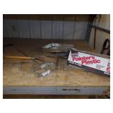 Painter Plastic, 2 Paint Pans, 2 Tools