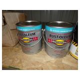 4 Cans Paint - 2 Handicap Blue, 2 Yellow Zone Parking Paint