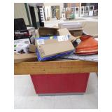 Red Table with Everything on It