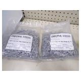 10 x 1 1/2" Silver Galv Screws - 2 Bags