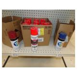 Spray Paint Cans, Box with Ridge-cap Foam