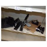 Keyboards 3, Hole Punch 3,  Staplers 5, clipboards 4, Tape Dispenser