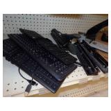 Keyboards 3, Hole Punch 3,  Staplers 5, clipboards 4, Tape Dispenser