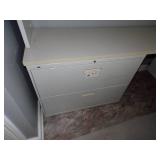 Gray Office - Desk, Chair and Shelving