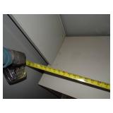 Gray Office - Desk, Chair and Shelving