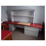 Red Office - Desk, File Cabinets