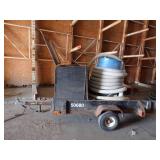 Insulation Blowers with Hose and Trailer