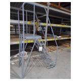 Gray Rolling Ladder Steel