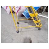 Yellow Steel Rolling Ladder