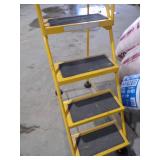 Yellow Steel Rolling Ladder