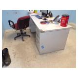 Office - Desk, Chair, 2 File Cabinet, 2 Cabinets with Countertop