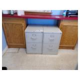 Office - Desk, Chair, 2 File Cabinet, 2 Cabinets with Countertop