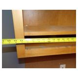 Office Red Desk and Wall Cabinet, Chair, Wood Table, and File Cabinet