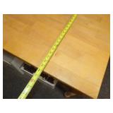 Office Red Desk and Wall Cabinet, Chair, Wood Table, and File Cabinet